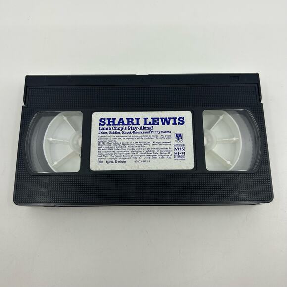Lamb Chops "Play Along" Interactive VHS, 1992 A&M Video With Shari Lewis - Picture 4 of 5